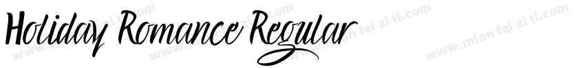 Holiday Romance Regular字体转换